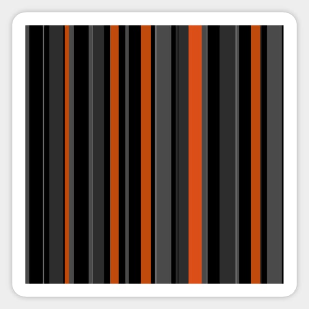 Grey orange stripes Sticker by Playfulfoodie